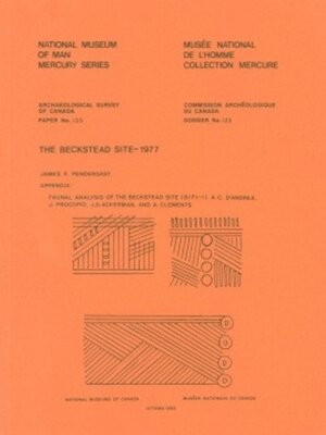 cover image of Beckstead Site, 1977